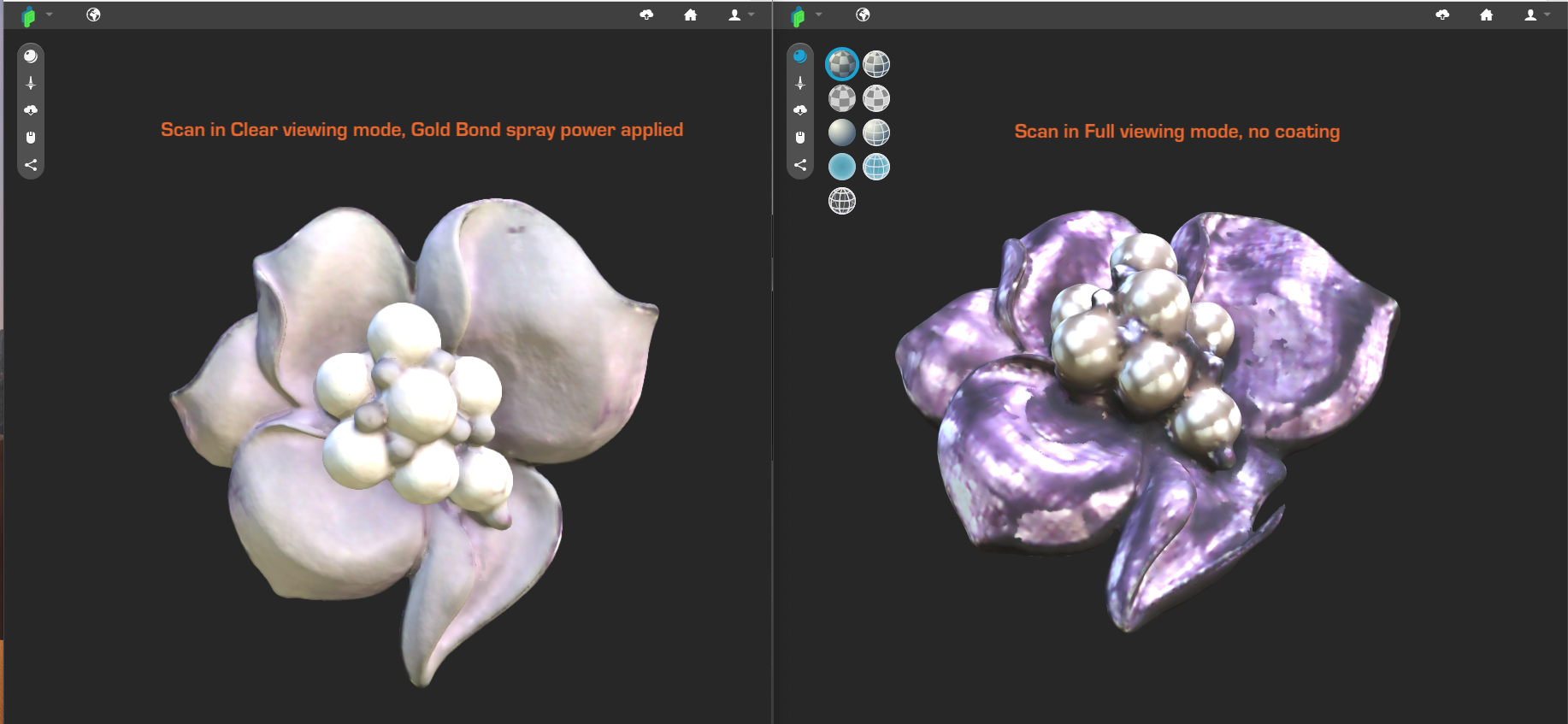 3D Scanning with Gold Bond Powder